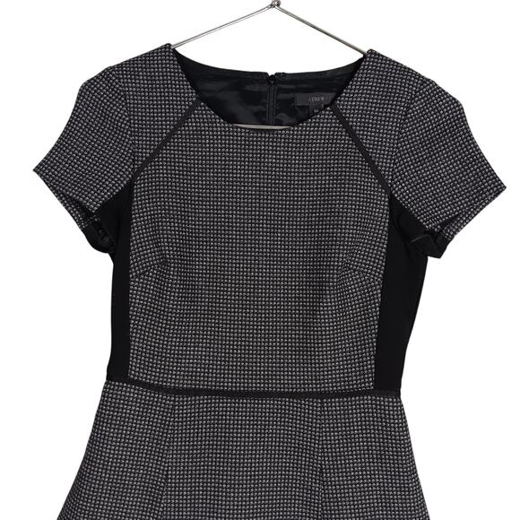 J.CREW Checkered Wool Flutter Dress Size 12 ASO Veronica Lodge Riverdale Episode - Picture 4 of 12